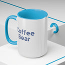 Coffee Bear - Two-Tone Coffee Mugs, 15oz