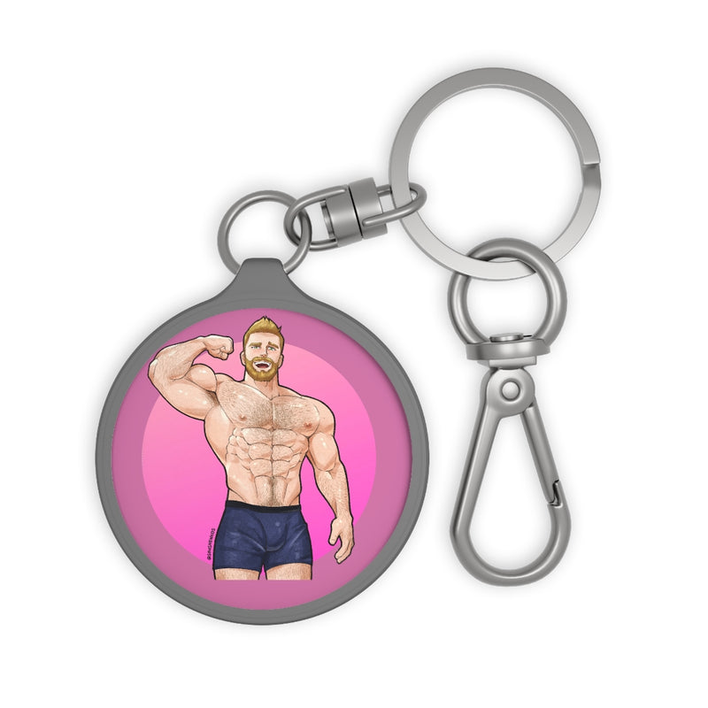 Key Ring - Pink Muscle Eye Candy