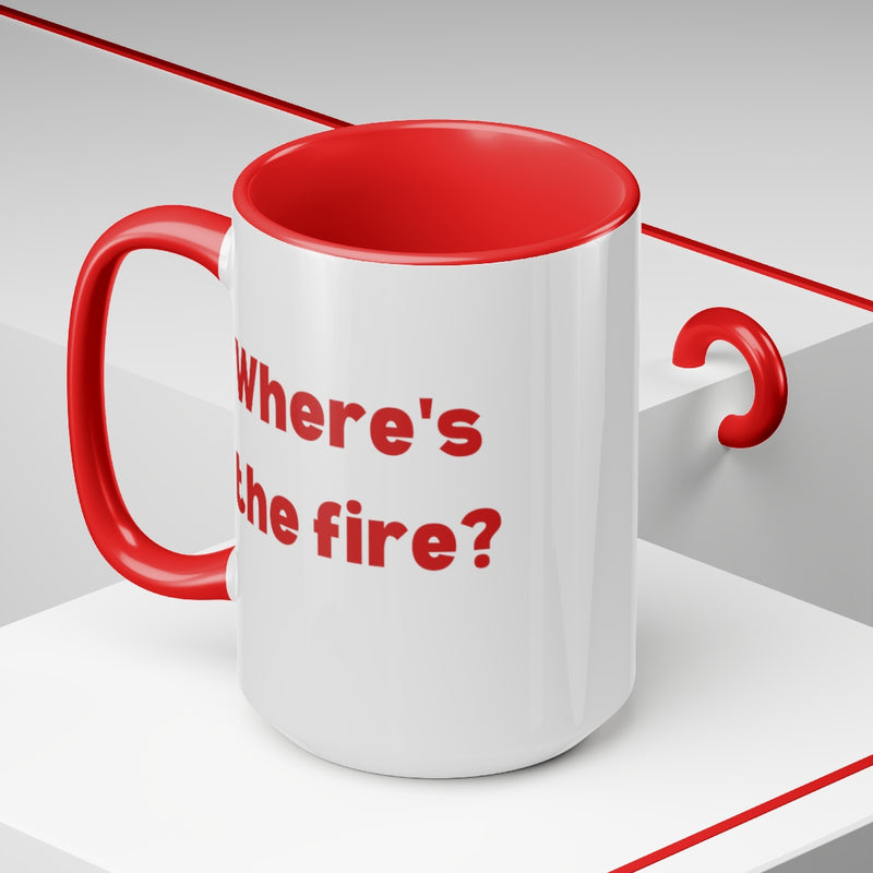 FIRE - Two-Tone Coffee Mugs, 15oz