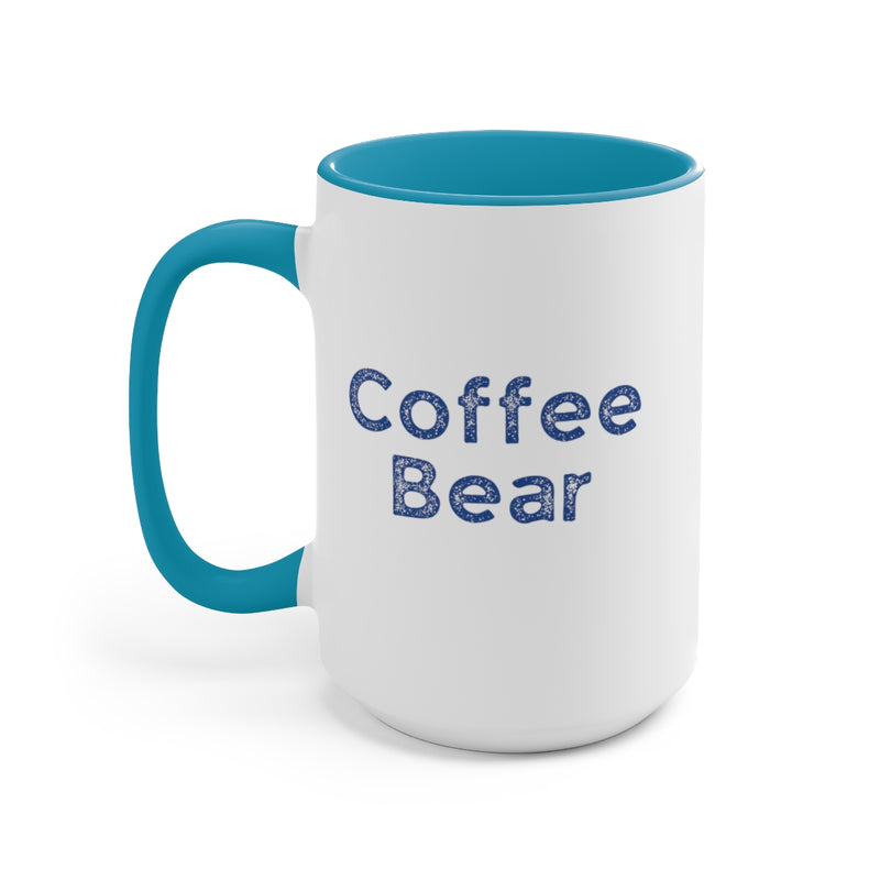 Coffee Bear - Two-Tone Coffee Mugs, 15oz
