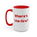 FIRE - Two-Tone Coffee Mugs, 15oz
