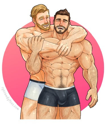 Handsome Sexy Couple by @Simskenko