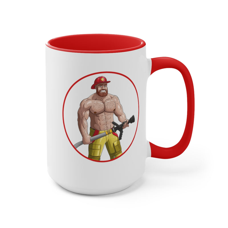 FIRE - Two-Tone Coffee Mugs, 15oz