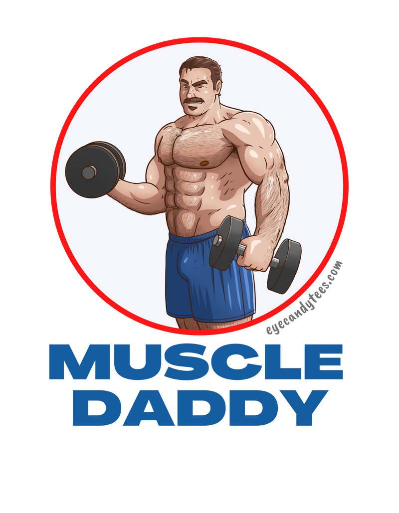 Muscle Daddy Hunk Tank by @maxxfergus